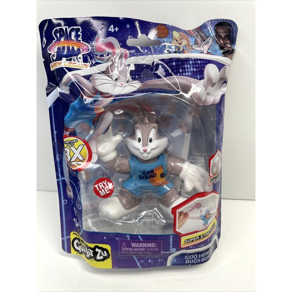 BUGS BUNNY Heroes Of Goo Jit Zu Space Jam A New Legacy Super Stretchy Action Toy